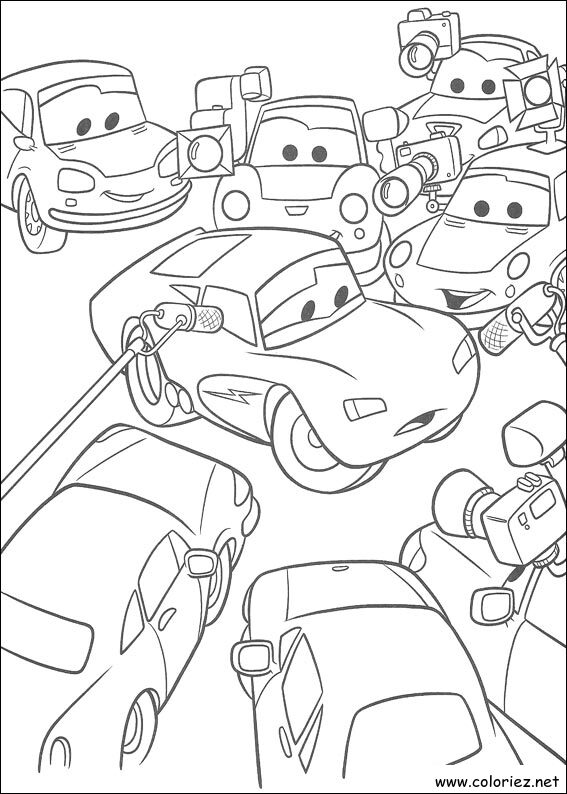 Coloriage de Cars à imprimer !
