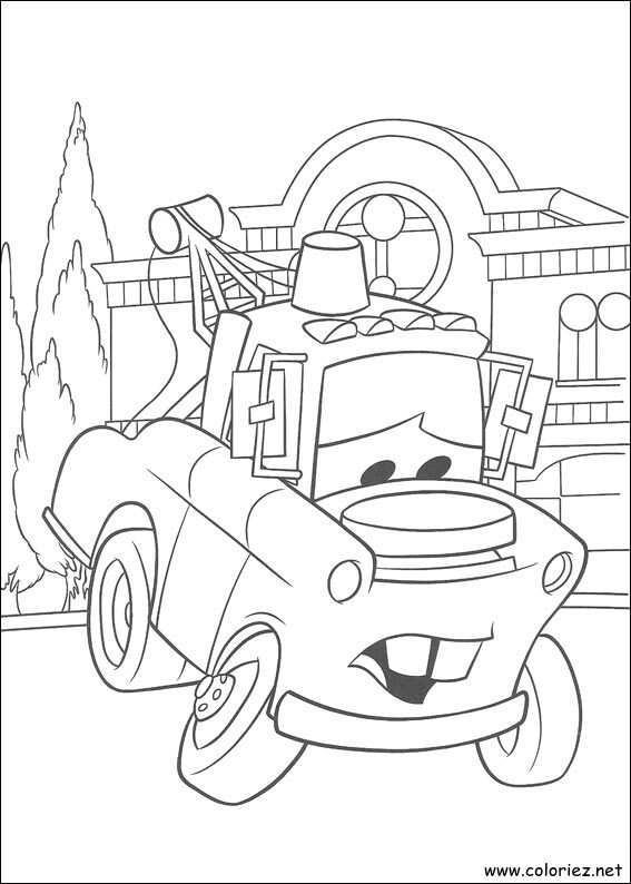 Coloriage de Cars à imprimer !