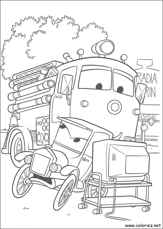Coloriage de Cars à imprimer !
