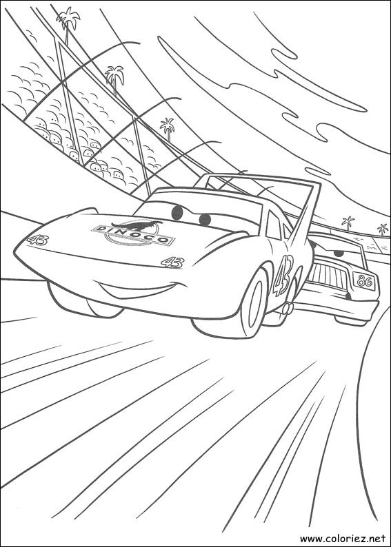 Coloriage de Cars à imprimer !