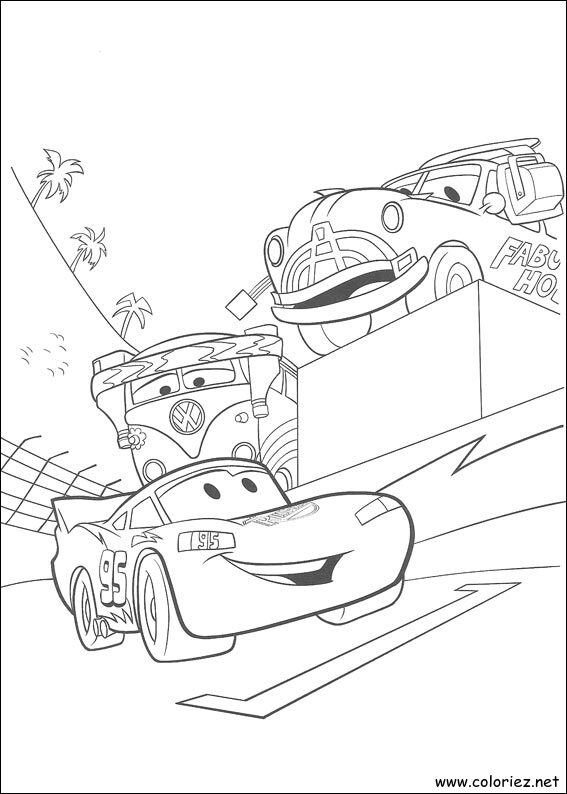 Coloriage de Cars à imprimer !