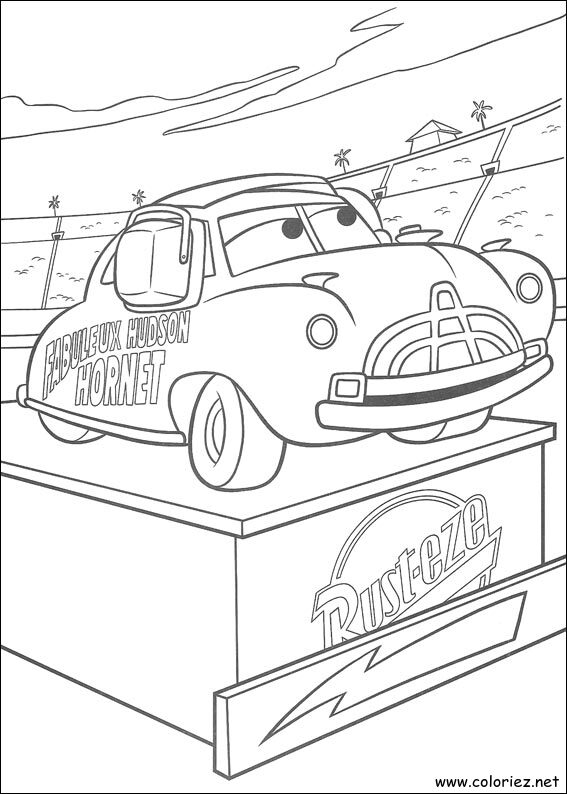 Coloriage de Cars à imprimer !