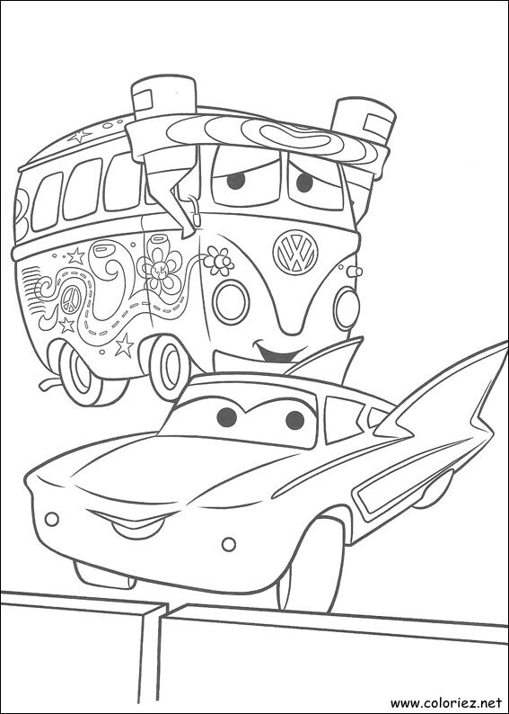 Coloriage de Cars à imprimer !