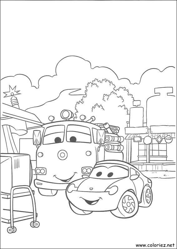 Coloriage de Cars à imprimer !