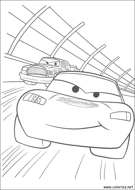 Coloriage de Cars à imprimer !