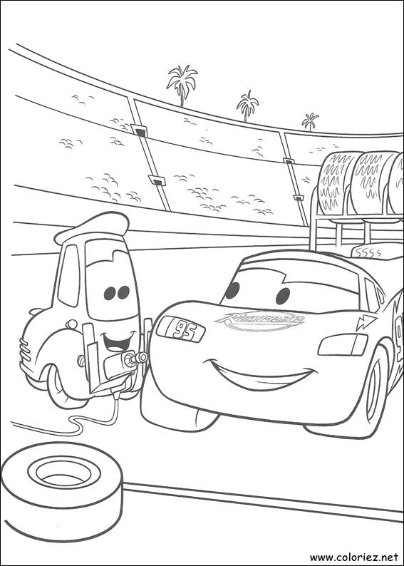 Coloriage de Cars à imprimer !
