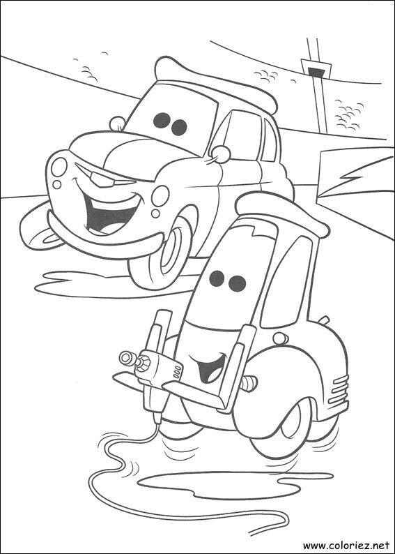 Coloriage de Cars à imprimer !