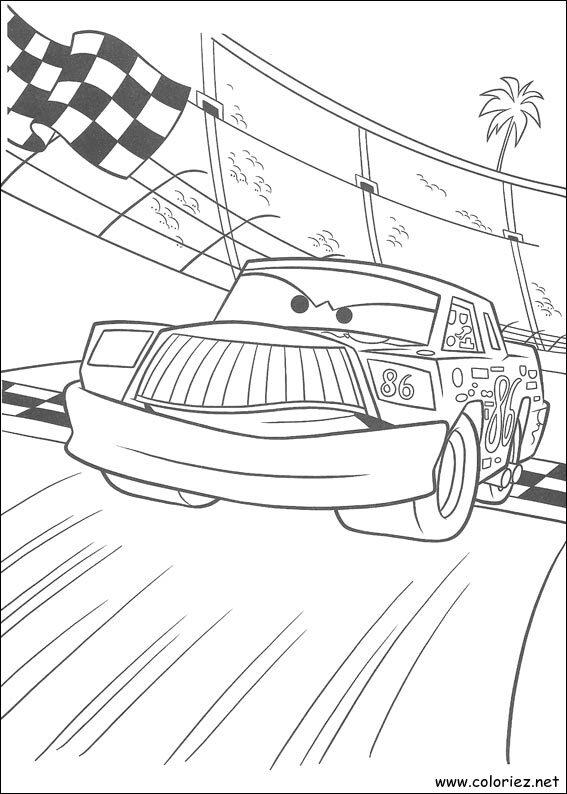 Coloriage de Cars à imprimer !