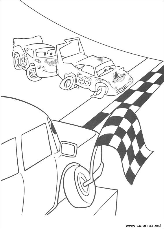 Coloriage de Cars à imprimer !
