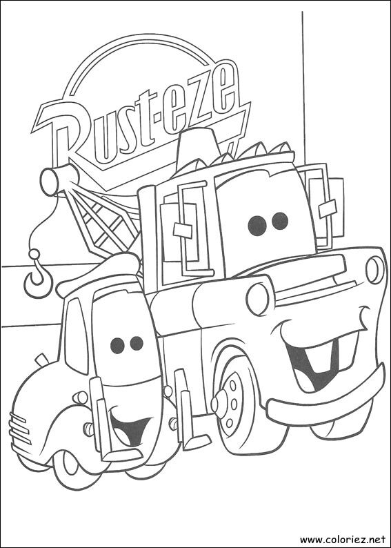 Coloriage de Cars à imprimer !
