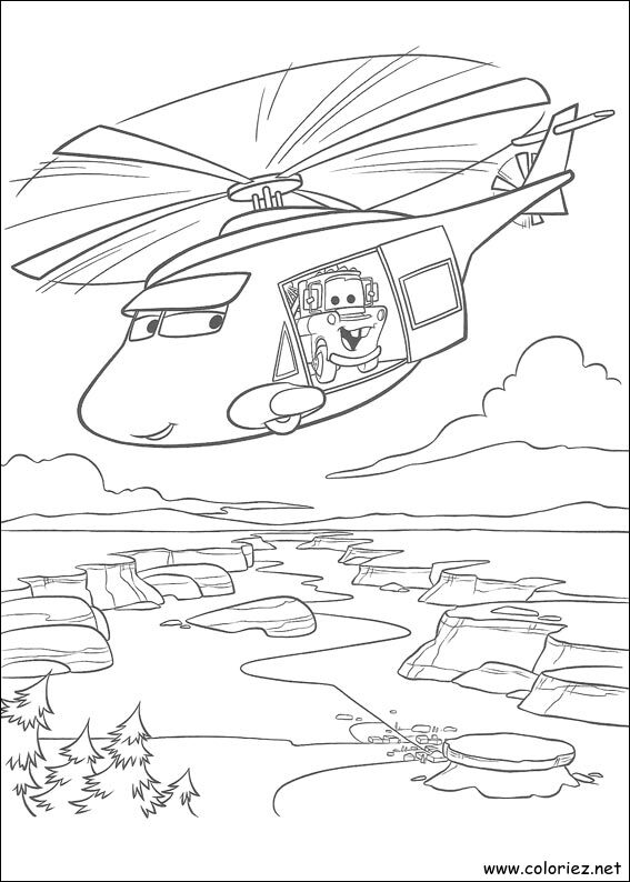 Coloriage de Cars à imprimer !