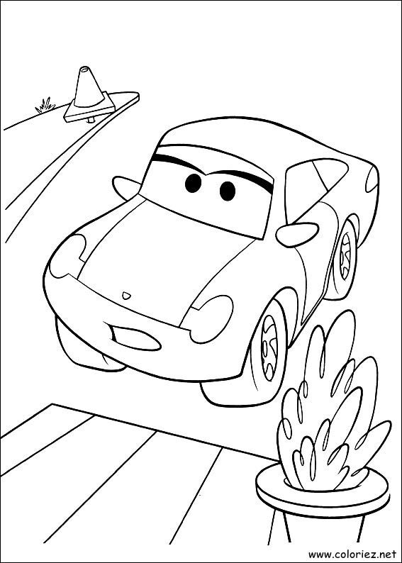 Coloriage de Cars à imprimer !
