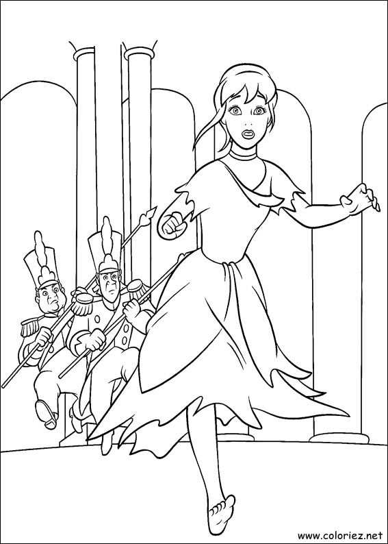 Coloriage de Cendrillon à imprimer