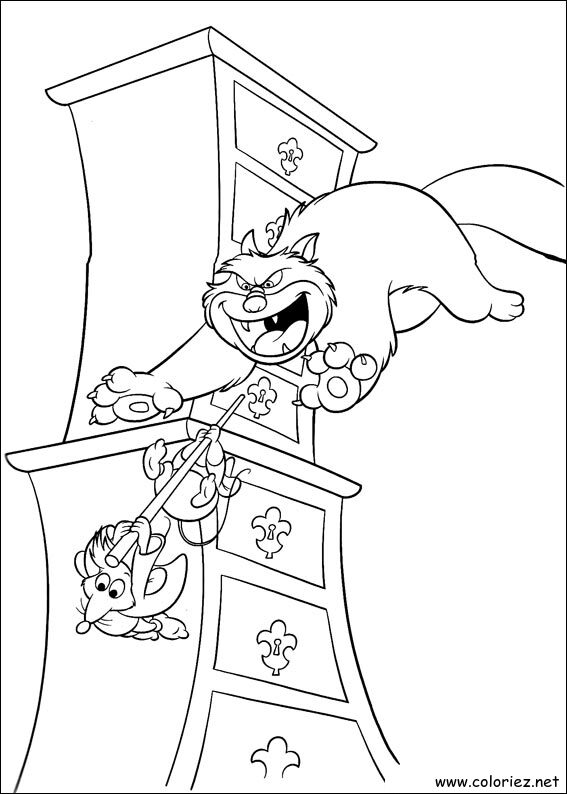 Coloriage de Cendrillon à imprimer