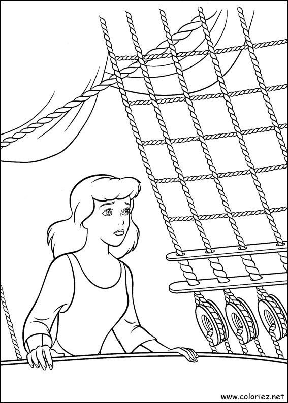 Coloriage de Cendrillon à imprimer