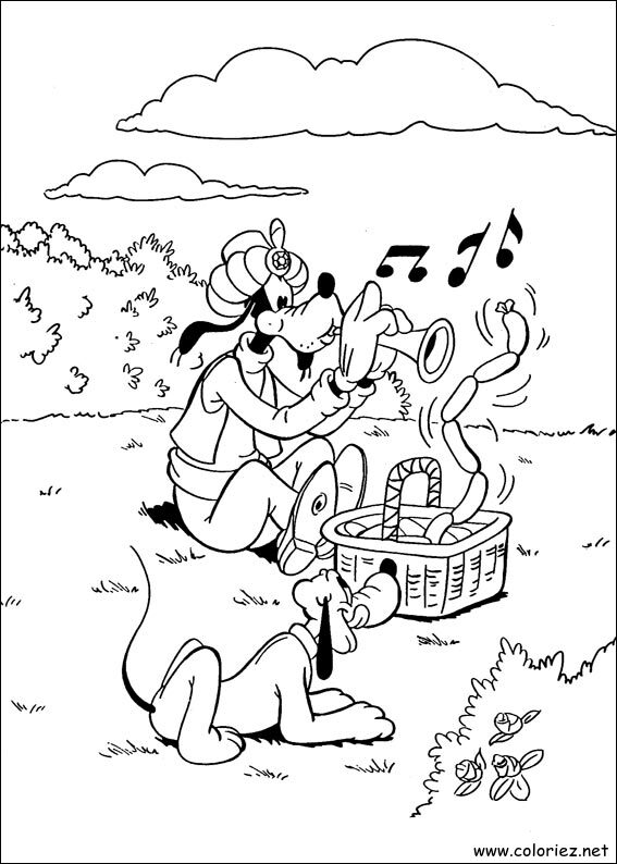 Coloriage de Dingo à imprimer !