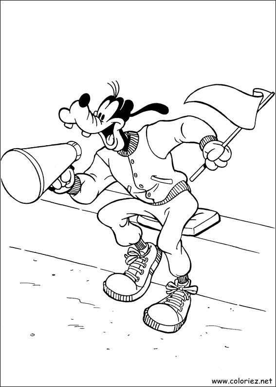 Coloriage de Dingo à imprimer !