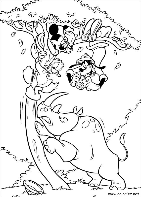 Coloriage de Dingo à imprimer !