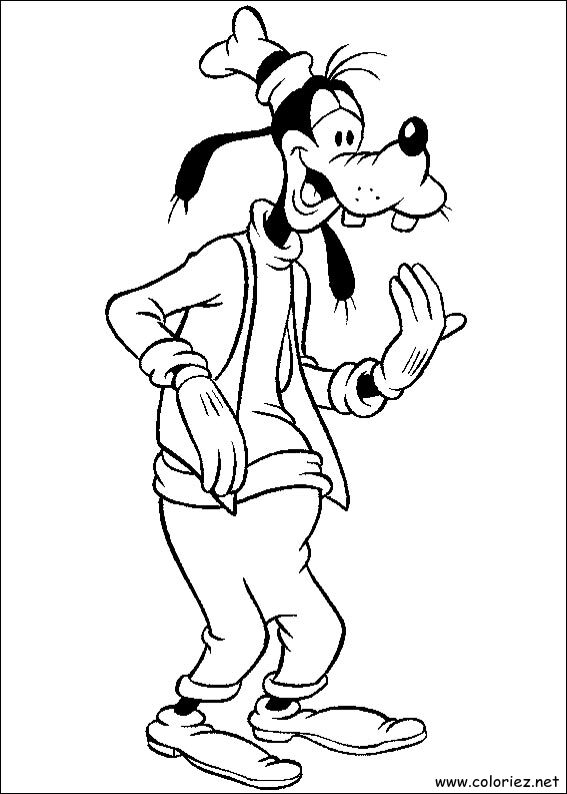 Coloriage de Dingo à imprimer !