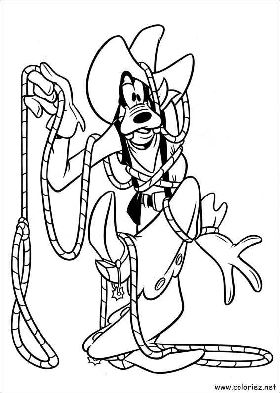 Coloriage de Dingo à imprimer !