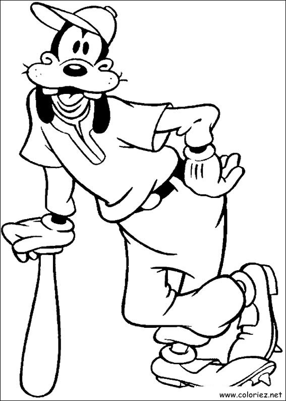 Coloriage de Dingo à imprimer !