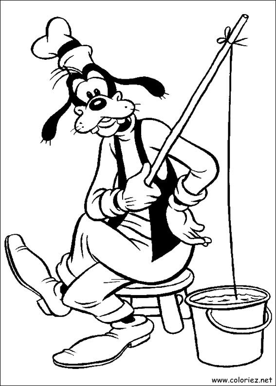 Coloriage de Dingo à imprimer !