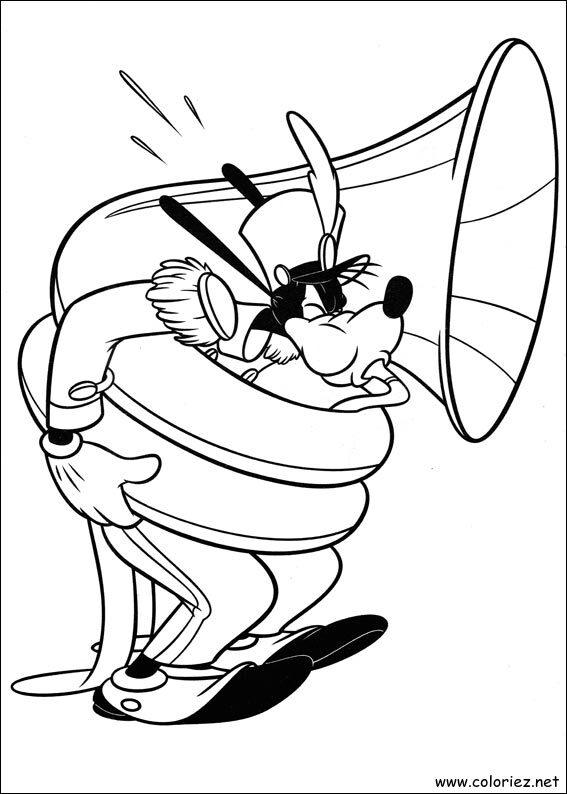 Coloriage de Dingo à imprimer !