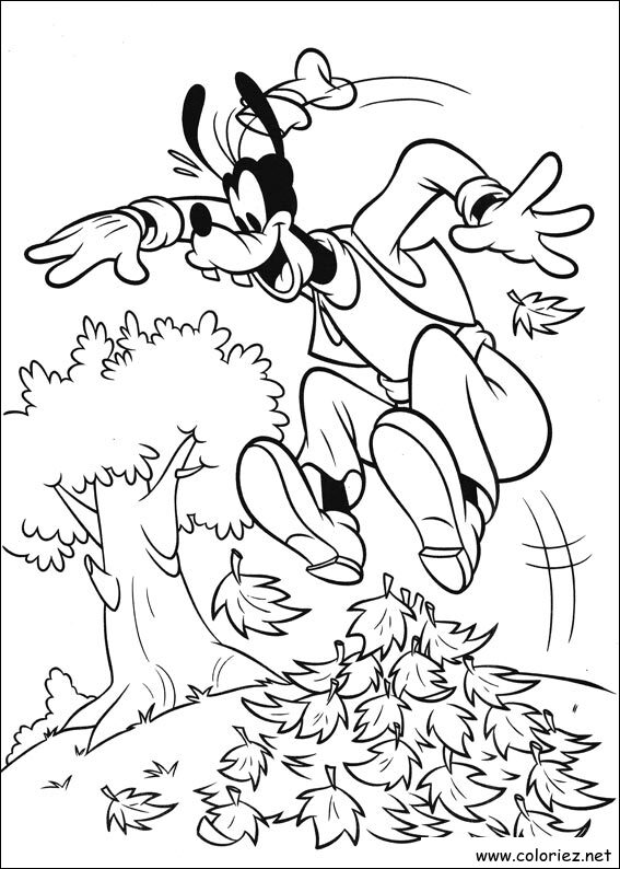 Coloriage de Dingo à imprimer !