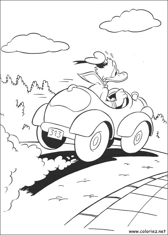 Coloriage de Donald à imprimer !