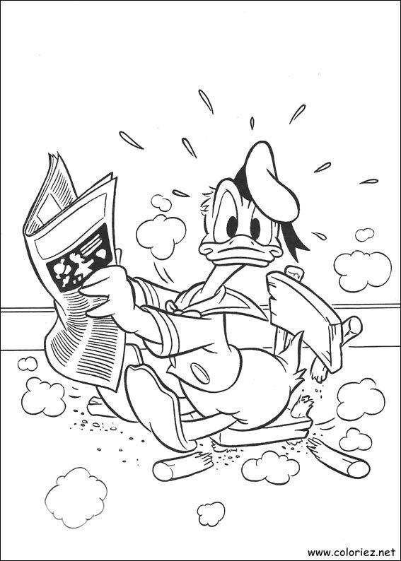 Coloriage de Donald à imprimer !