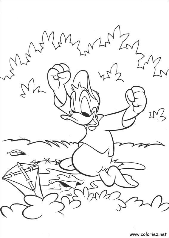 Coloriage de Donald à imprimer !