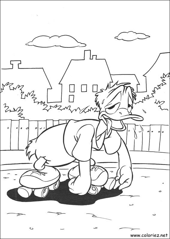 Coloriage de Donald à imprimer !