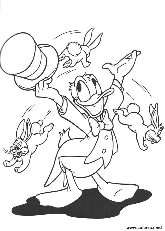 Coloriage de Donald à imprimer !