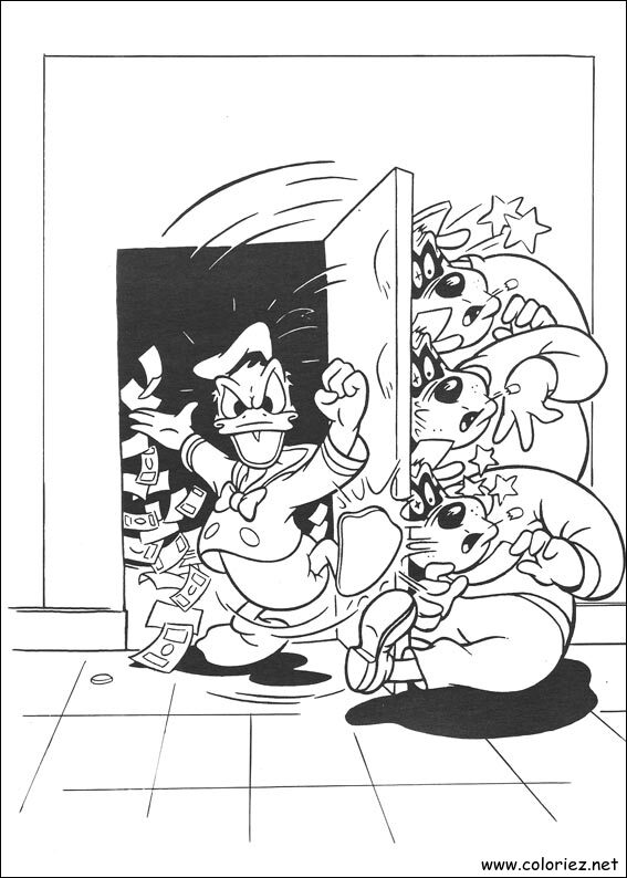 Coloriage de Donald à imprimer !