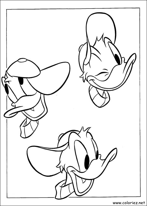 Coloriage de Donald à imprimer !