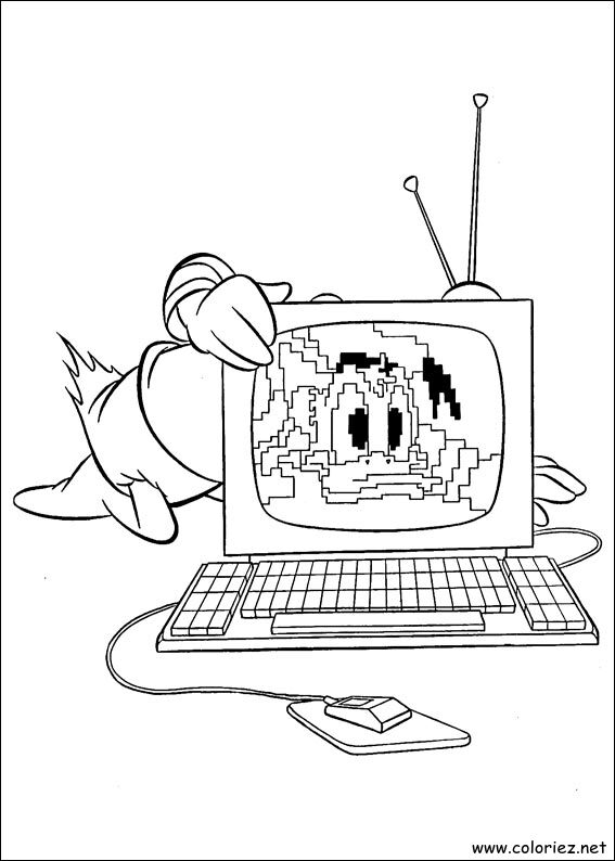 Coloriage de Donald à imprimer !