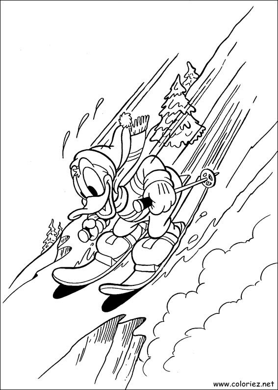 Coloriage de Donald à imprimer !