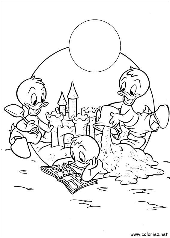 Coloriage de Donald à imprimer !
