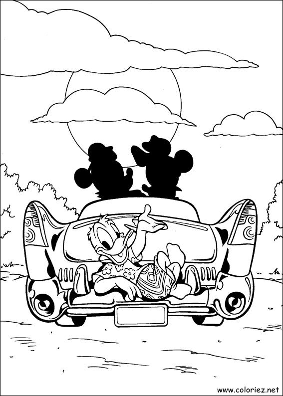 Coloriage de Donald à imprimer !