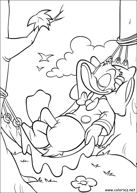 Coloriage de Donald à imprimer !