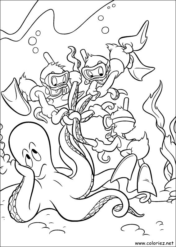 Coloriage de Donald à imprimer !