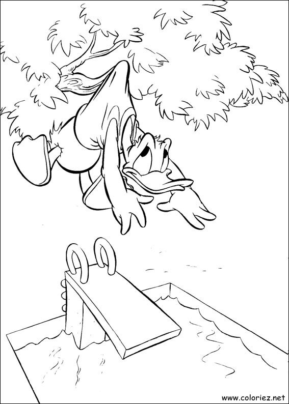 Coloriage de Donald à imprimer !