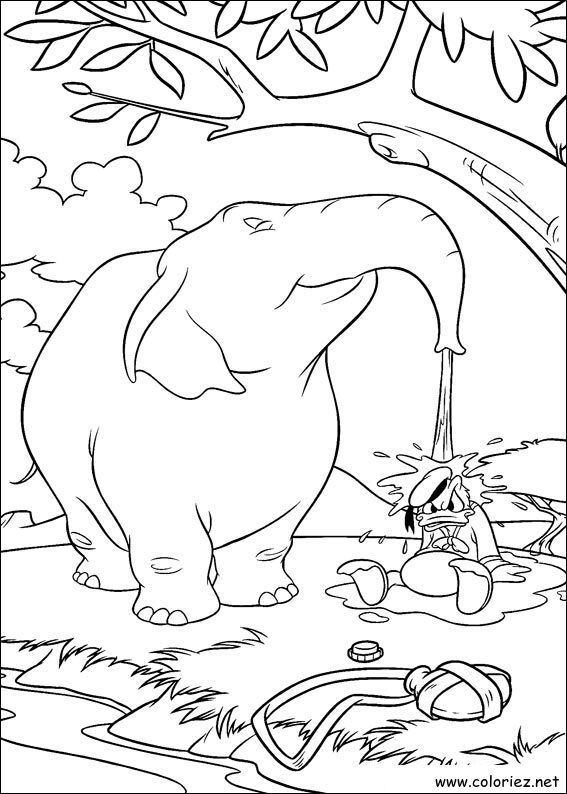 Coloriage de Donald à imprimer !