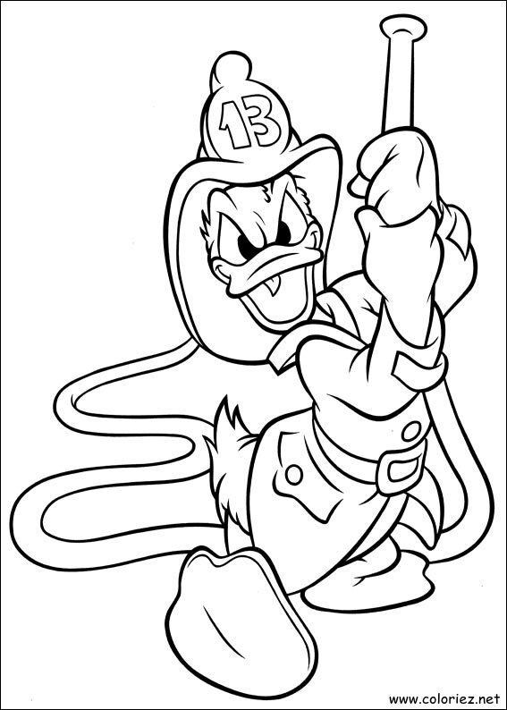 Coloriage de Donald à imprimer !