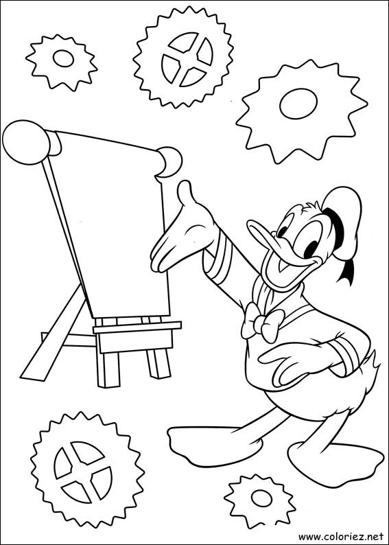 Coloriage de Donald à imprimer !