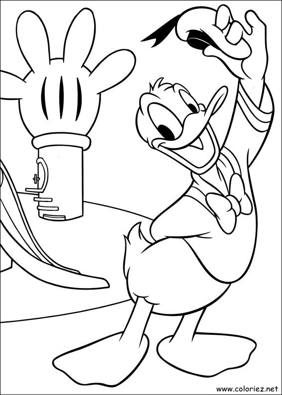 Coloriage de Donald à imprimer !