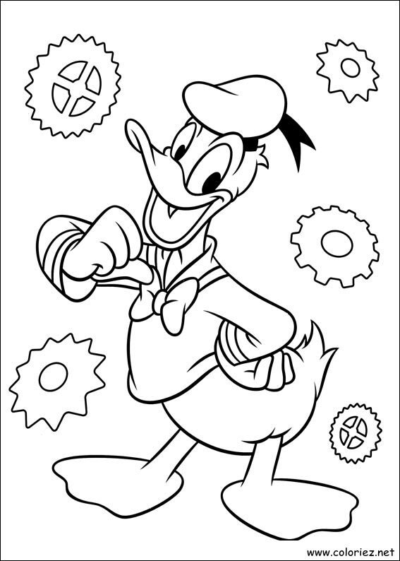 Coloriage de Donald à imprimer !