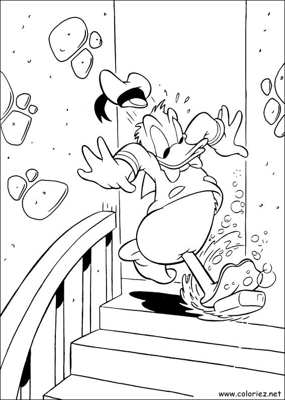 Coloriage de Donald à imprimer !