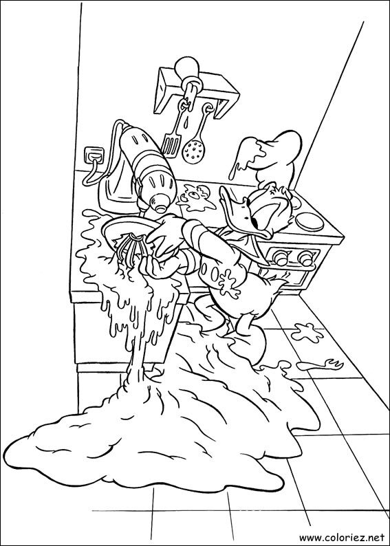 Coloriage de Donald à imprimer !