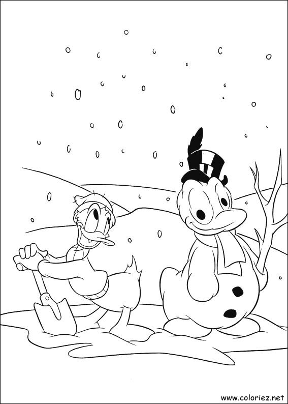 Coloriage de Donald à imprimer !